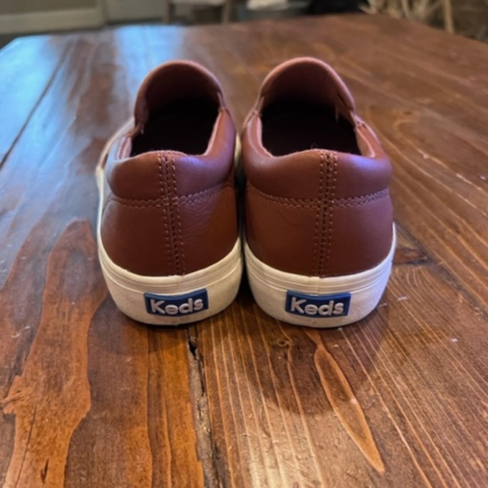Brown Leather Keds Sneakers